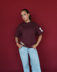 The 'College Tee' Maroon