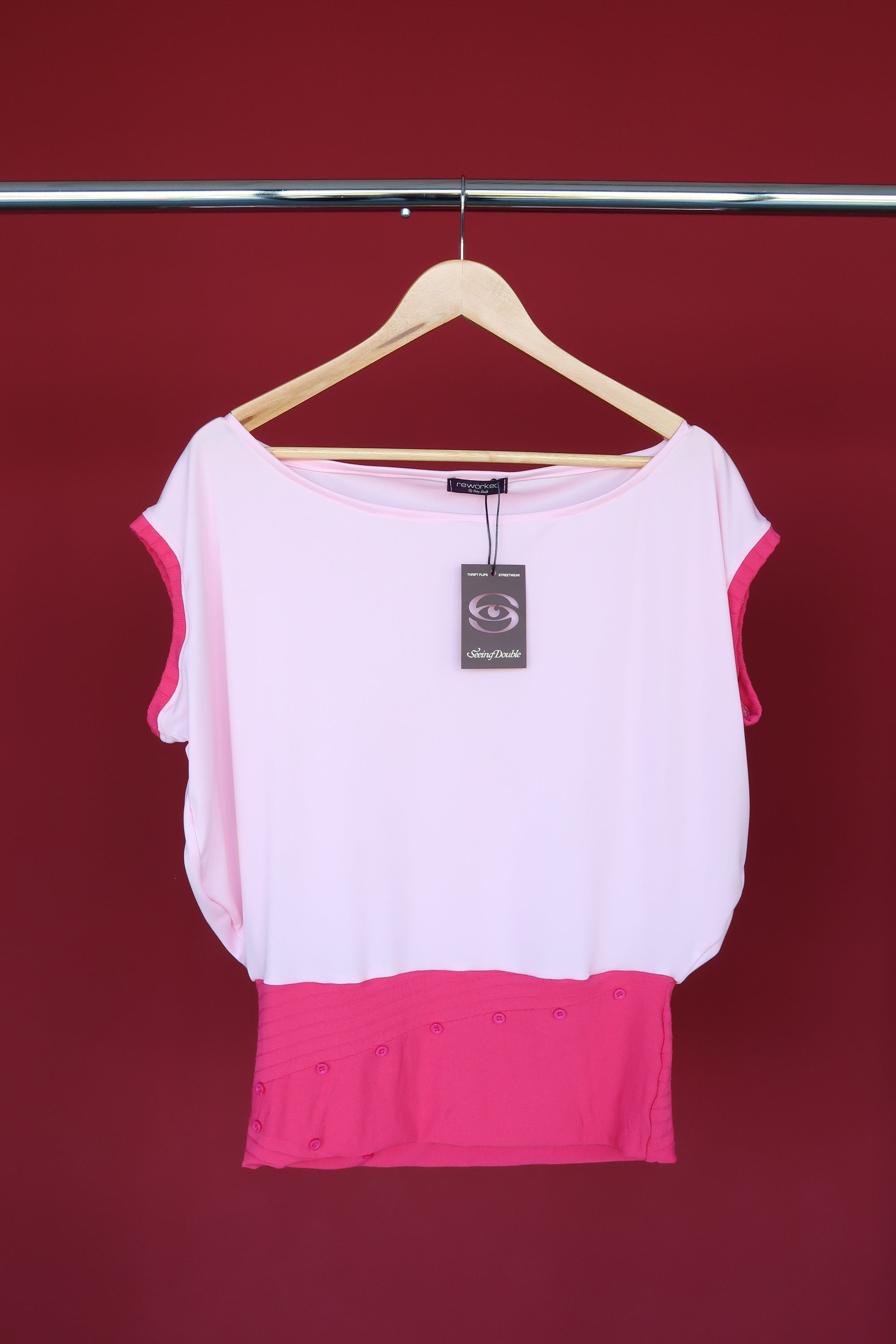 BUTTON SLOUCH TOP