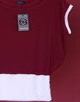 BURGUNDY SLOUCH TOP