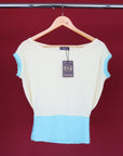 AQUAMARINE SLOUCH TOP