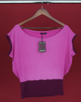 PURPLE DYE SLOUCH TOP
